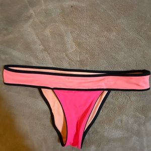 Victoria secret color block bikini bottom pink
